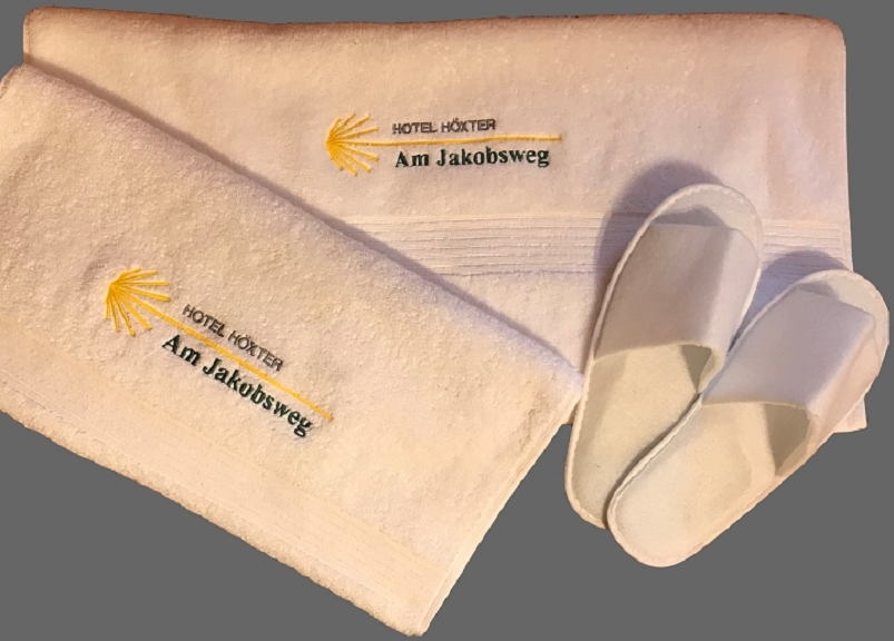 Hotel Hoexter Am Jakobsweg Saunatücher / Badepantoffel