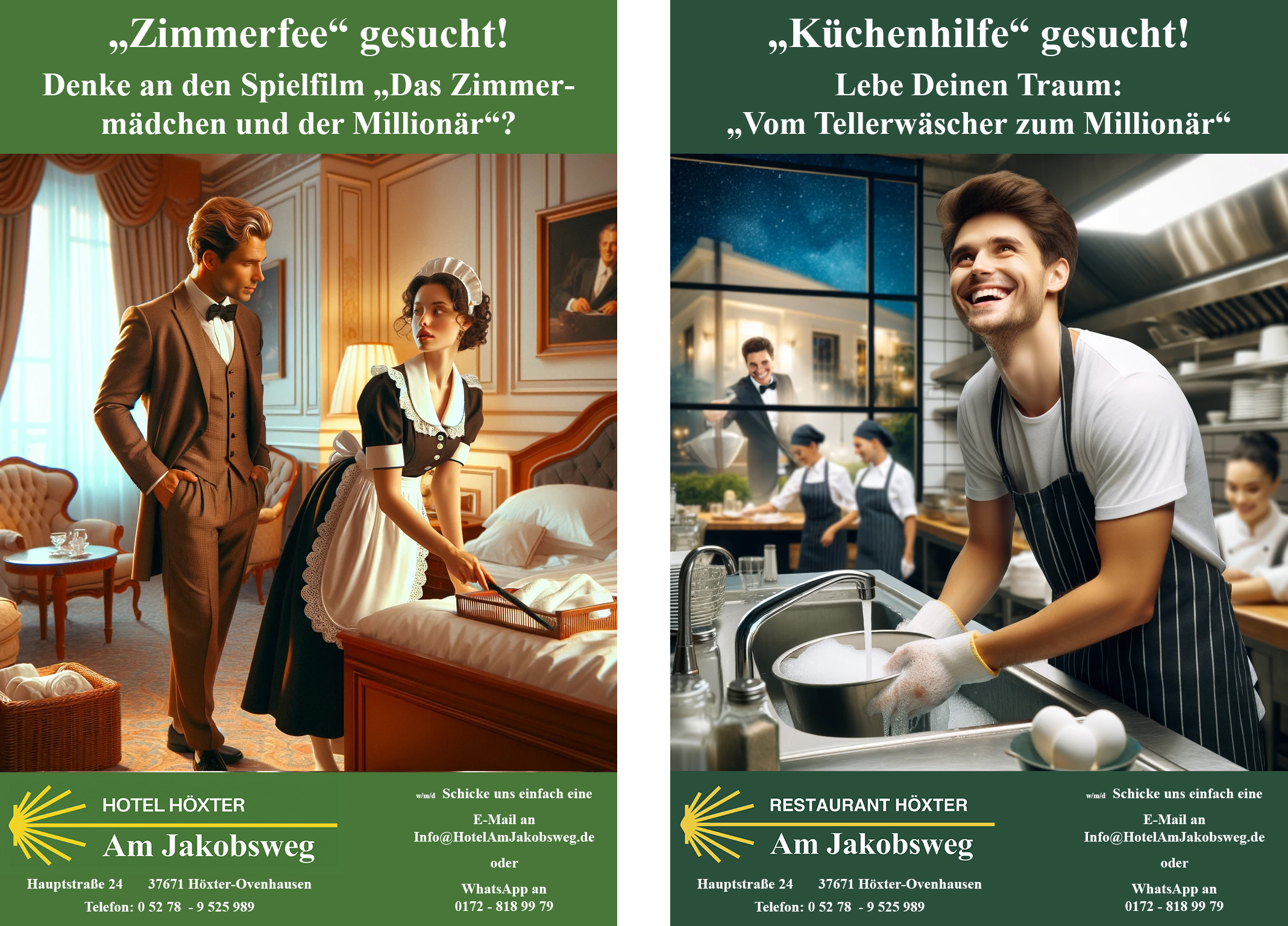 Hotel Hoexter Am Jakobsweg Jobs: Zimmerfee und Küchenhilfe